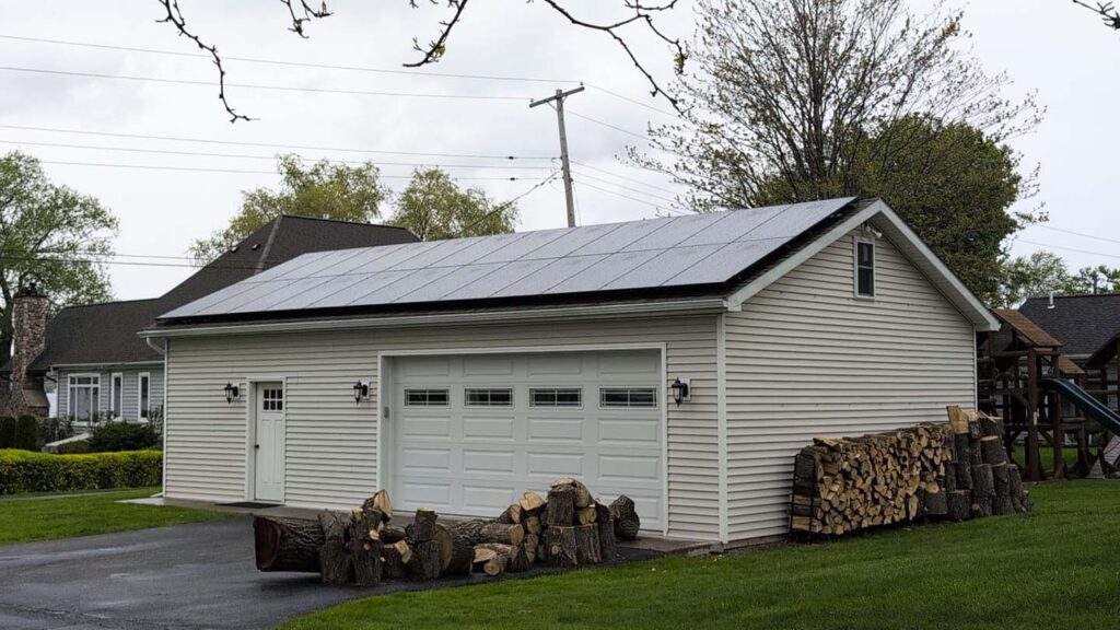 Integrated roofing and solar panel installation